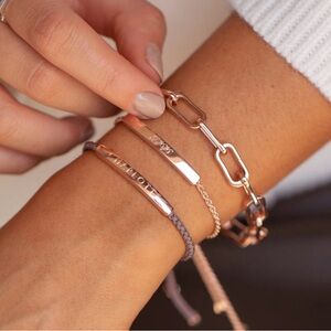 MONICA VINADER RP Alta Capture Charm Bracelet in Rose Gold Vermeil One Size